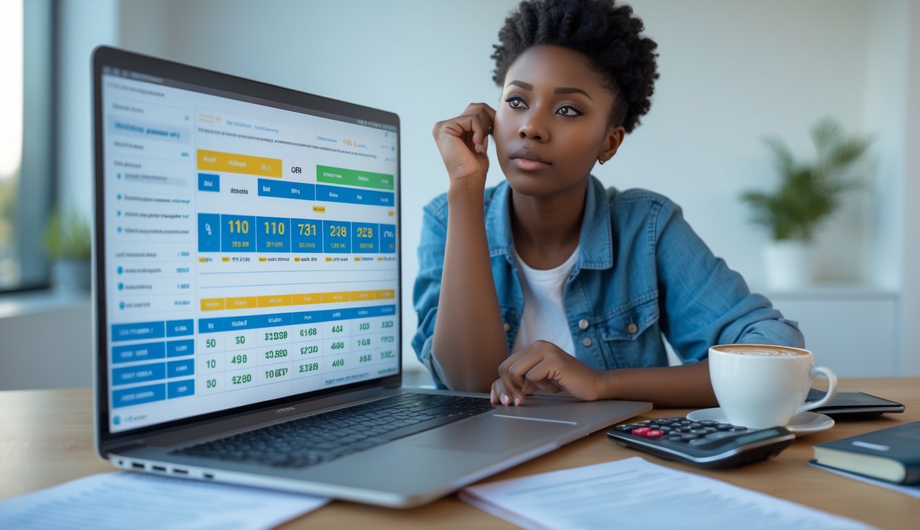 Seseorang sedang fokus merencanakan strategi judi togel online dengan laptop dan alat tulis di meja kerja.