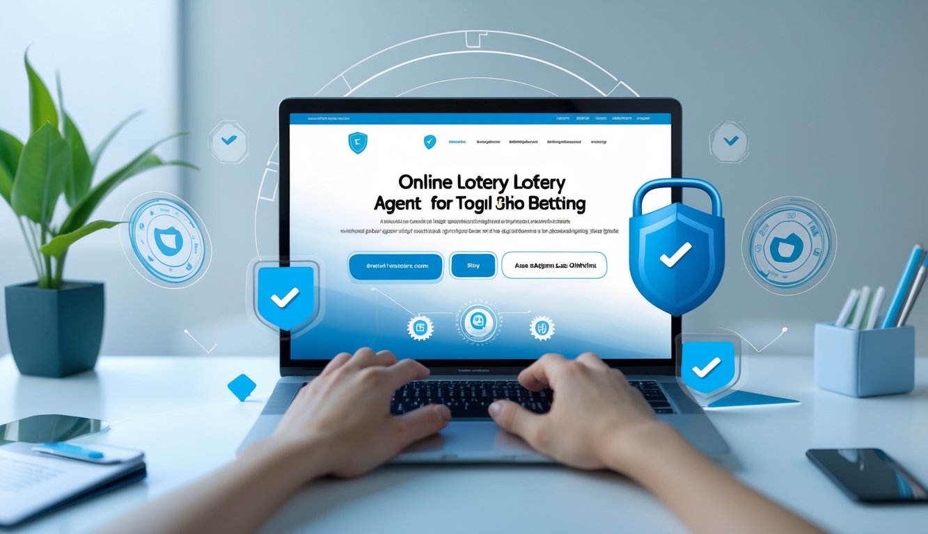 Orang menggunakan komputer di ruang kerja modern dengan tampilan situs togel online yang aman dan terpercaya.