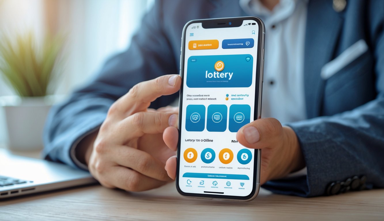 Seseorang memegang ponsel dengan tampilan aplikasi judi togel online yang mudah digunakan.