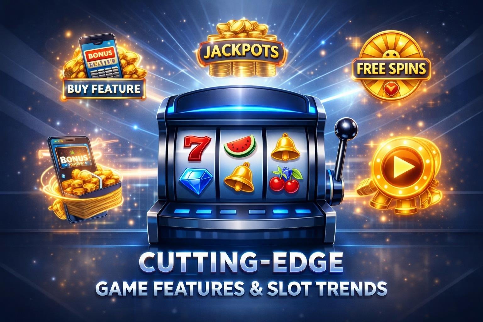 A Digital Scene Showing A Modern Slot Machine With Colorful Reels Surrounded By Question Mark And Info Icons, Representing Frequently Asked Questions About New Slot Game Releases.