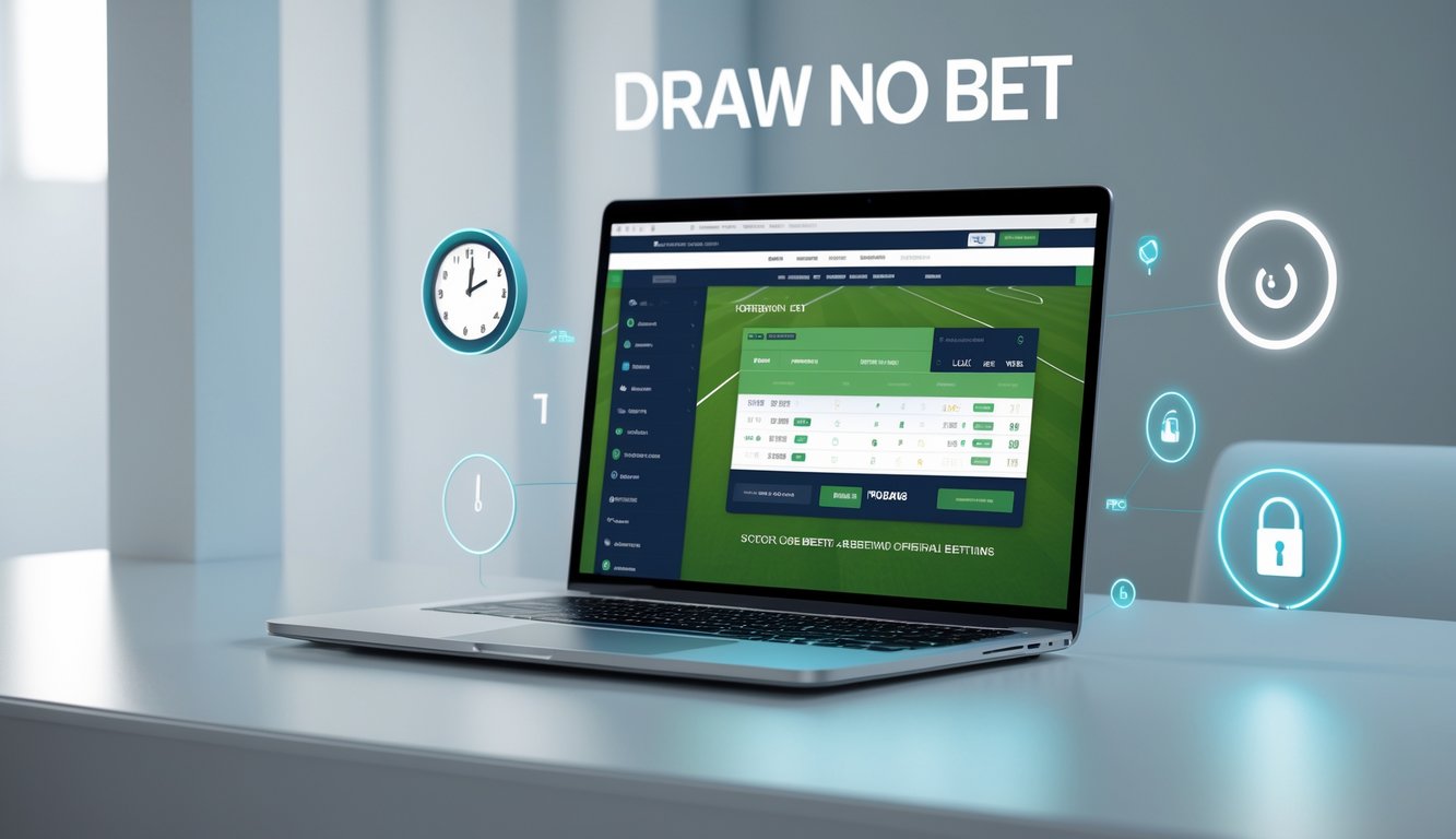 Seorang pengguna mengakses situs judi bola resmi di komputer dengan tampilan taruhan sepak bola dan ikon akses cepat 24 jam.