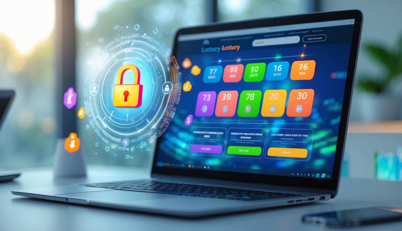 Seorang pengguna sedang melihat situs togel online yang aman di depan komputer di ruang kerja modern.