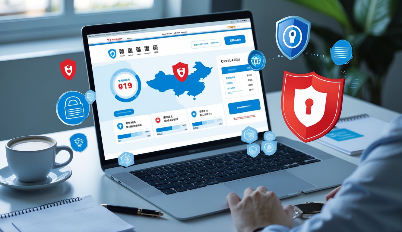 Seorang pengguna sedang melihat layar komputer dengan situs togel online Hong Kong yang menampilkan data dan grafik, di meja terdapat cangkir kopi dan alat tulis dalam ruangan kerja yang terang dan rapi.