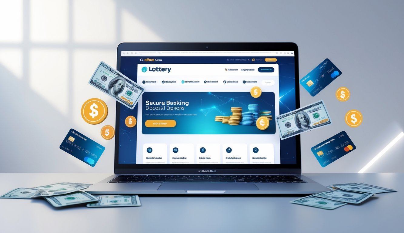 Seorang pengguna sedang mengakses situs togel online terbaik dengan fitur deposit melalui bank di layar komputer.