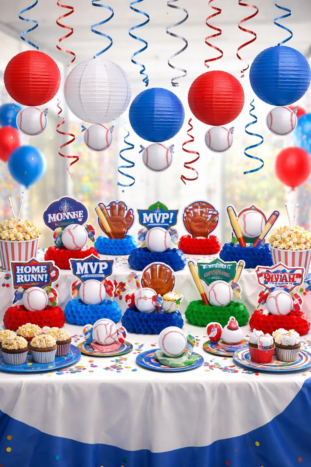 15 Baseball Party Centerpieces for a Fun Party | Footted