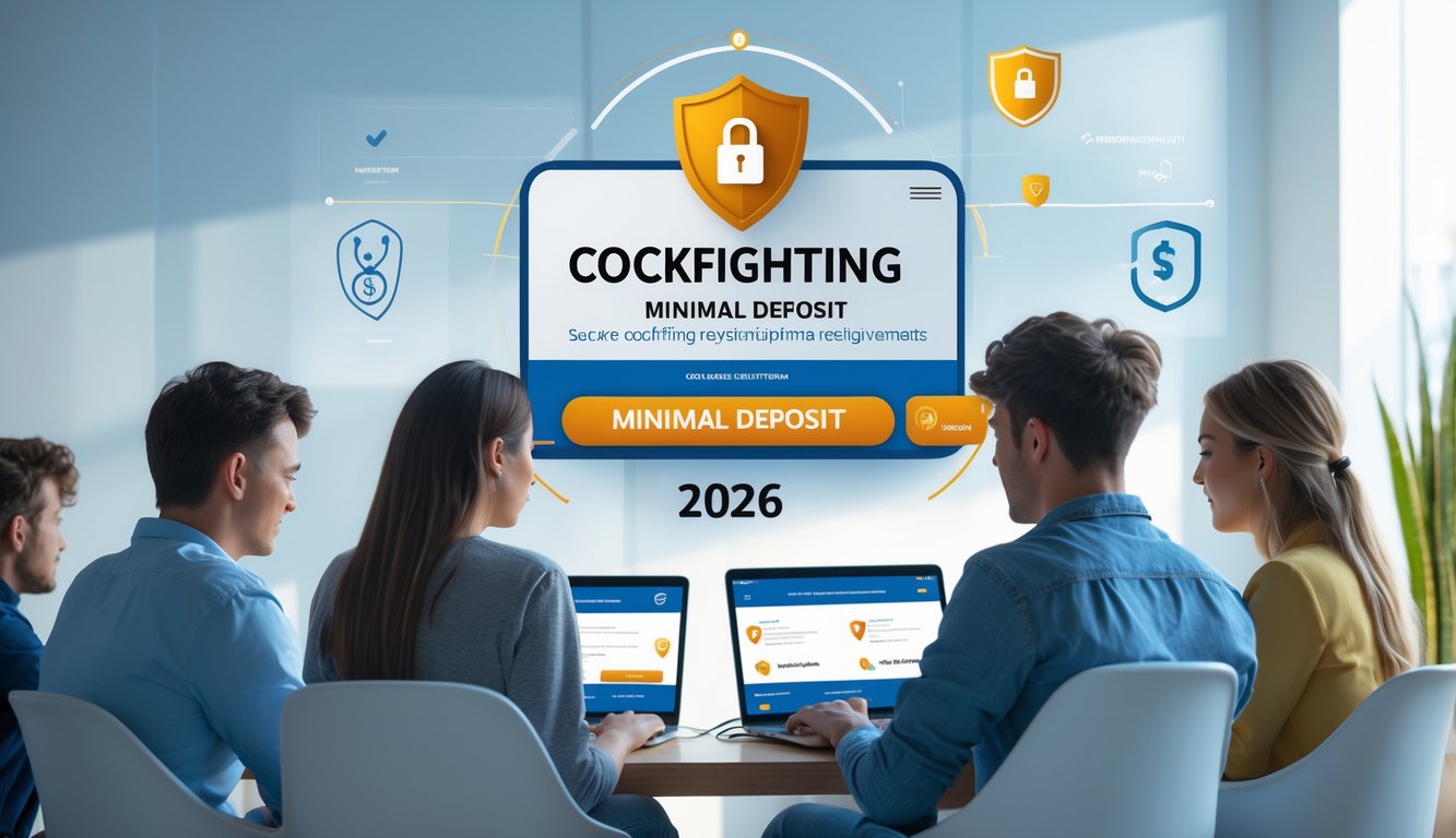 Beberapa orang muda sedang menggunakan laptop dan ponsel di ruangan terang untuk mendaftar sabung ayam online dengan suasana yang aman dan terpercaya.