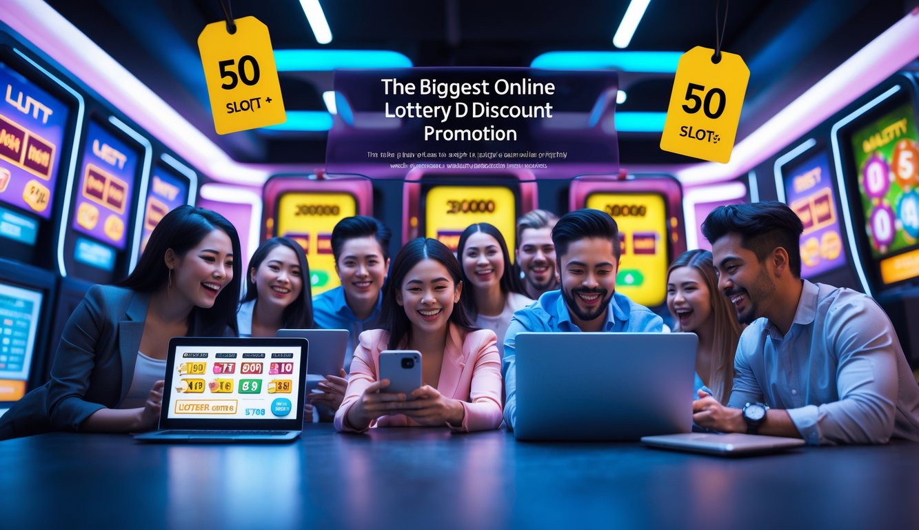 Beberapa orang sedang menggunakan laptop dan ponsel untuk bermain togel dan slot online di ruangan modern yang terang.