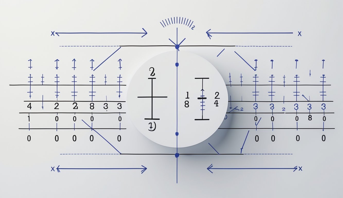Ilustracija koja prikazuje matematičke simbole za razlomke, korijene i logaritme s prikazom njihovih domena i pravila za određivanje domena funkcija.