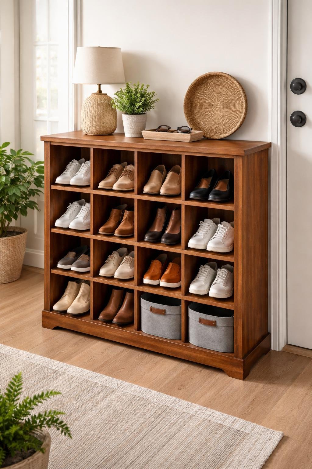 15 Small Entryway Shoe Storage Ideas That Work | Footted