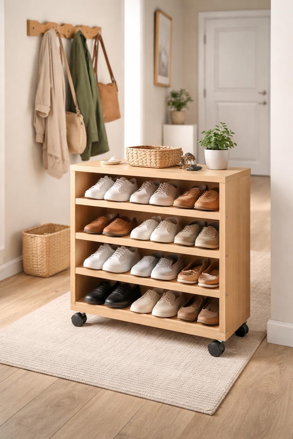 15 Small Entryway Shoe Storage Ideas That Work | Footted