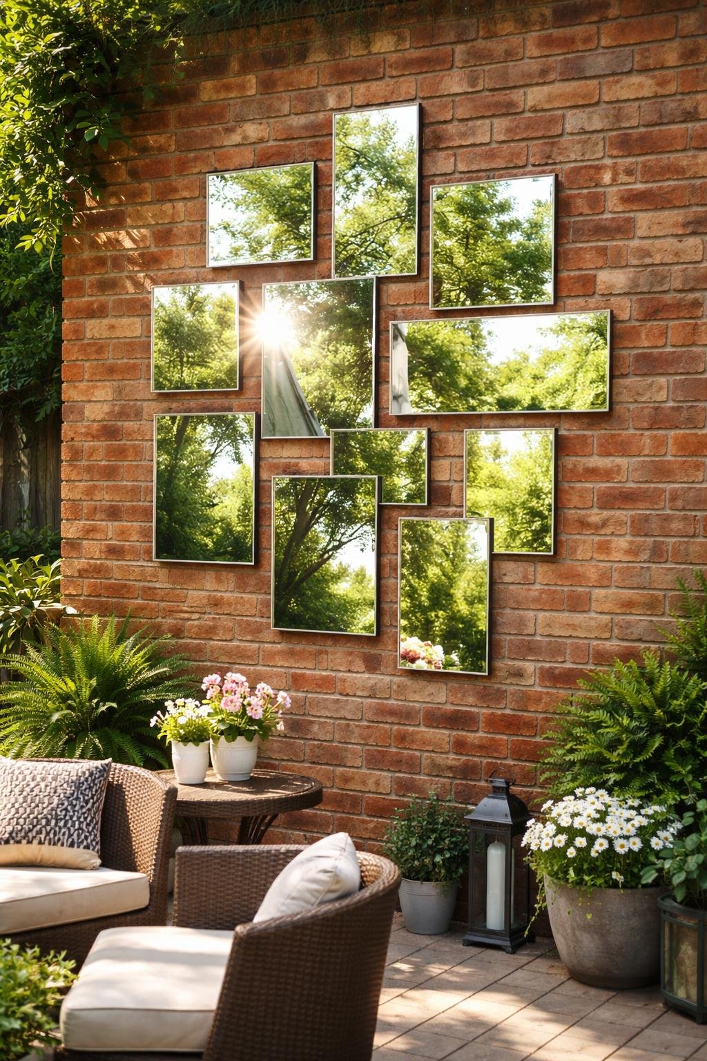 15 Outdoor Brick Wall Decor Ideas That Look So Good | Footted