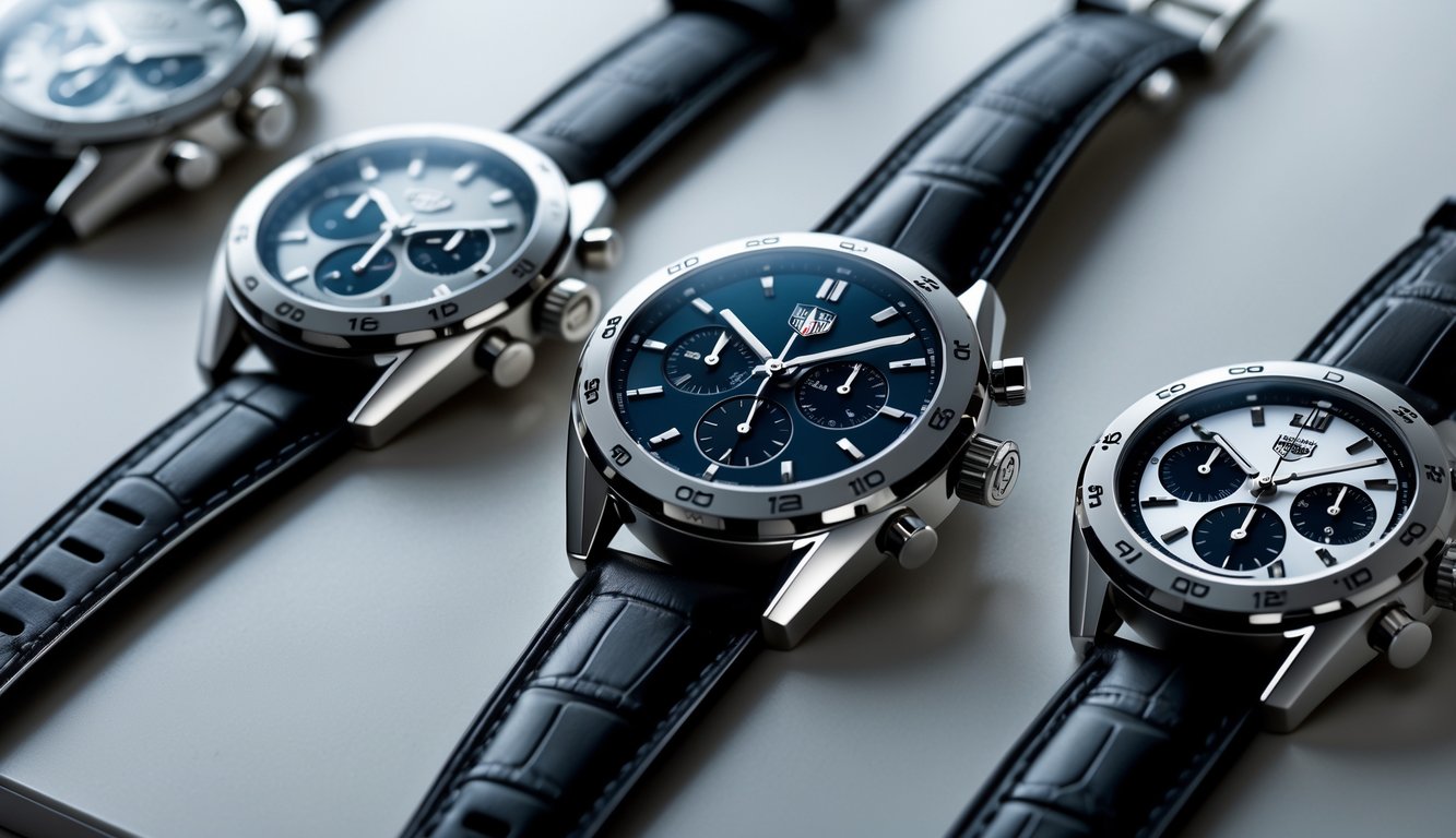 Beberapa jam tangan mewah Tag Heuer terbaru tahun 2026 dengan desain modern dan detail yang rapi ditampilkan secara dekat.