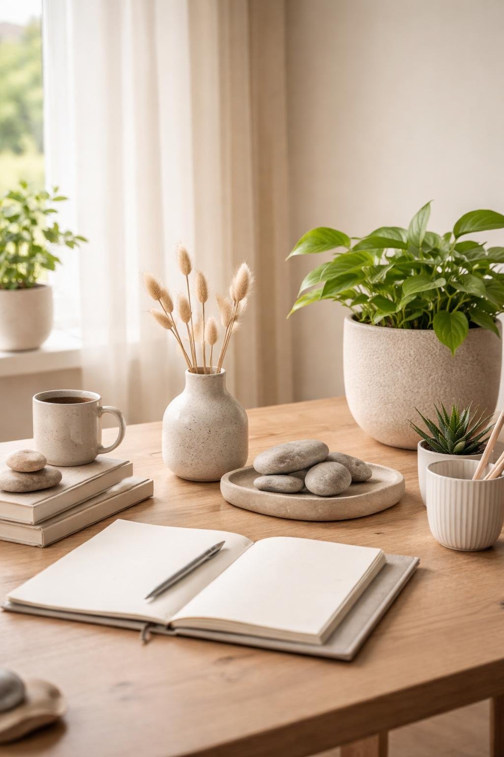 15 Earthy Office Decor Ideas for a Calm Beautiful Workspace | Footted