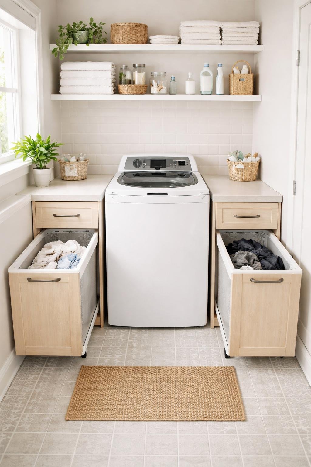15 Top Loader Laundry Room Ideas for Small Spaces | Footted