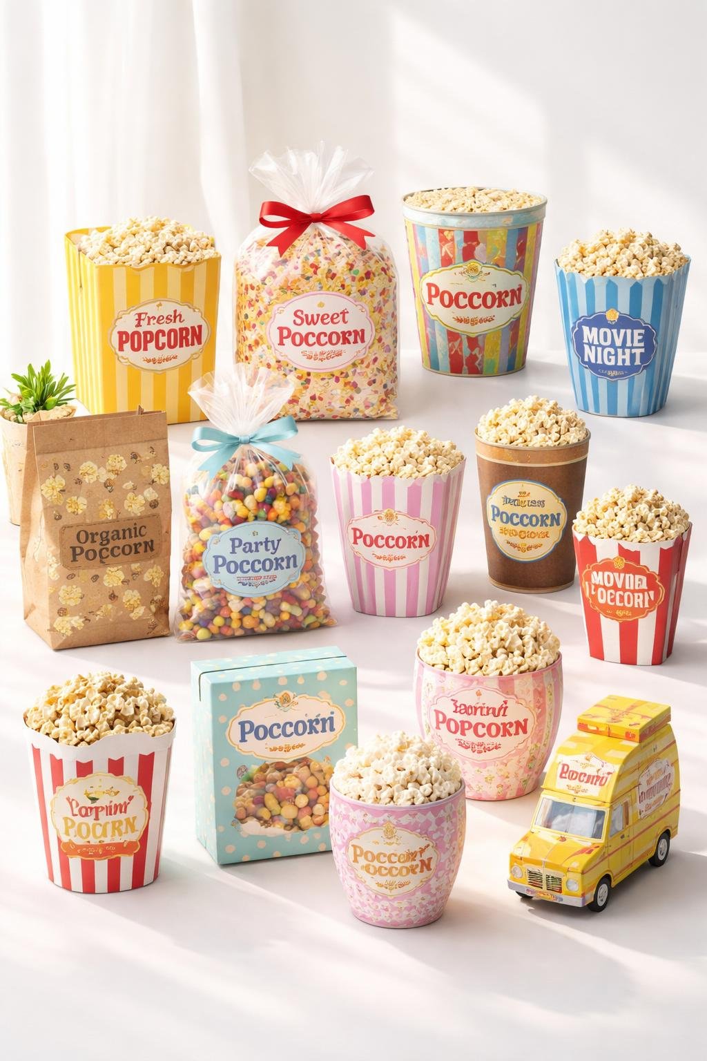 13 Popcorn 13 Fun Popcorn Packaging Ideas That Make It Look Extra Good | Footted