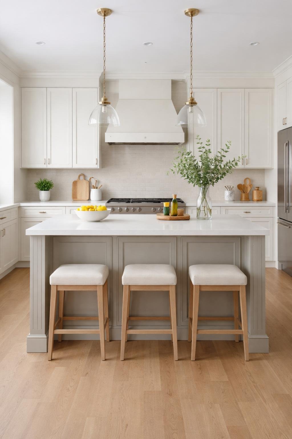 15 Painted Island Kitchen Ideas That Add Instant Charm | Footted