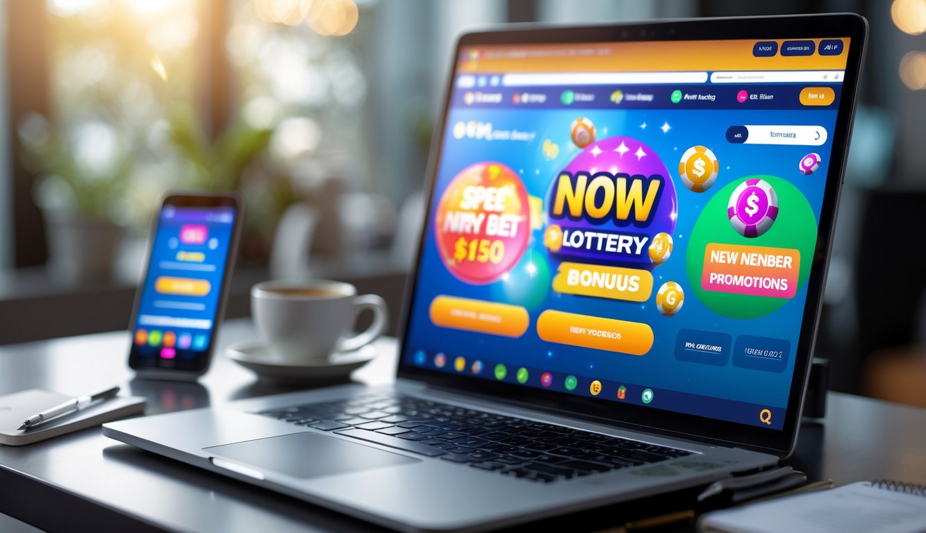Seorang pengguna sedang mengakses situs togel online di komputer dengan suasana ruang kerja yang rapi dan nyaman.