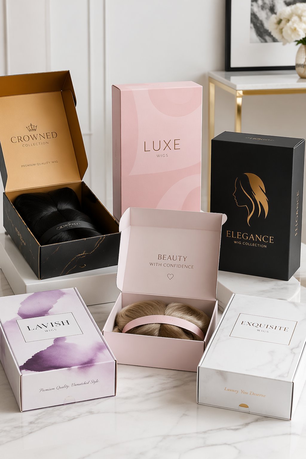 13 Stylish Wig Packaging Ideas That Look So Good | Footted