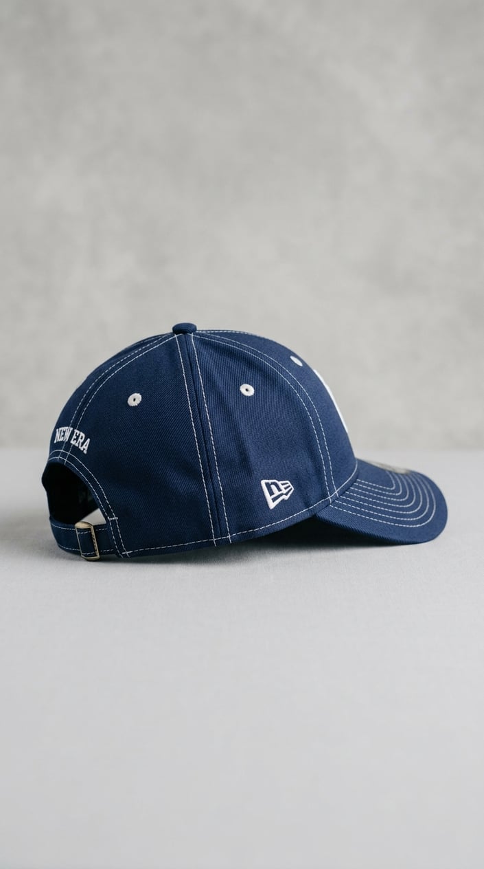 13 Little Boy Outfit Staples for Dads Who Refuse to Shop the Character Section 11 A navy blue baseball cap displayed on a plain background.