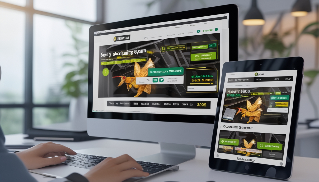 Orang dengan headset bekerja di depan beberapa perangkat digital yang menampilkan grafik terkait sabung ayam online, menunjukkan layanan 24 jam pada platform agen sabung ayam Filipina.