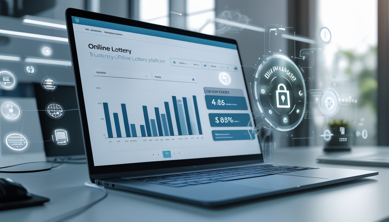 Seorang profesional menggunakan komputer di kantor modern dengan tampilan situs togel online yang menunjukkan data kemenangan tinggi dan proses pencairan cepat.