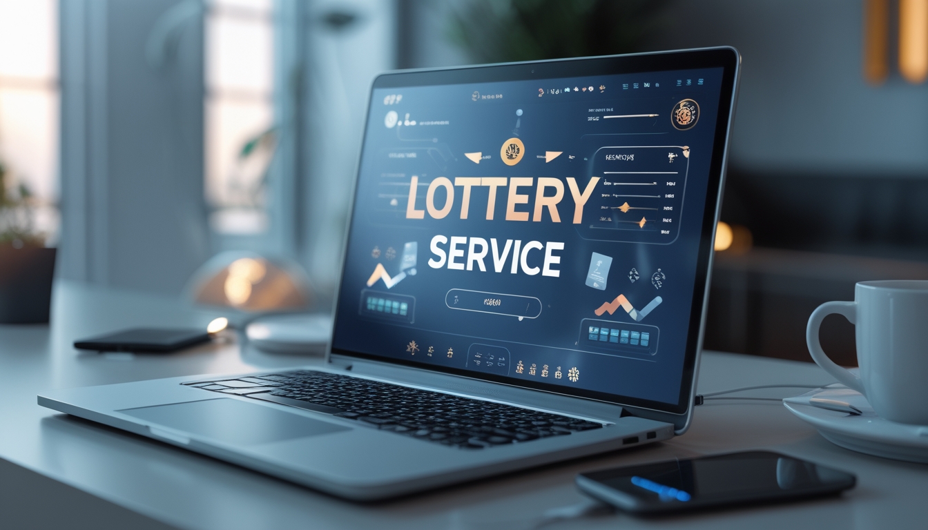 Seorang profesional menggunakan laptop di meja kerja dengan tampilan antarmuka digital terkait sistem togel online dan layanan 24 jam.