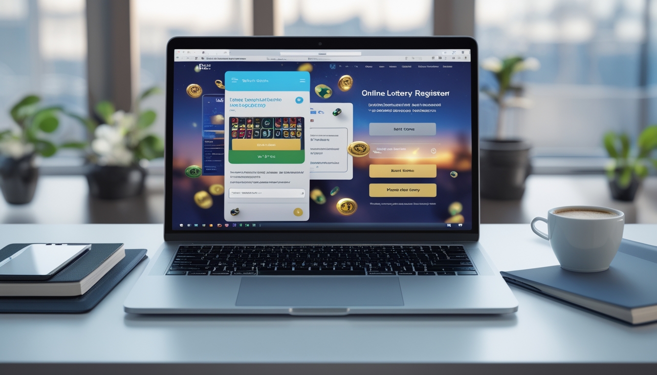 Meja kerja dengan laptop, ponsel, cangkir kopi, dan buku catatan yang menunjukkan suasana kerja online yang terpercaya.