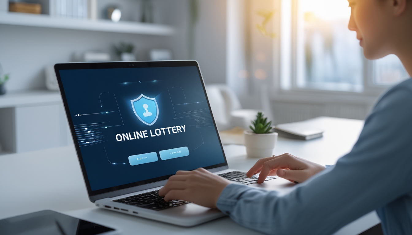 Seseorang menggunakan laptop atau ponsel di ruang kerja untuk melakukan transaksi deposit atau penarikan pada situs togel online yang aman dan cepat.