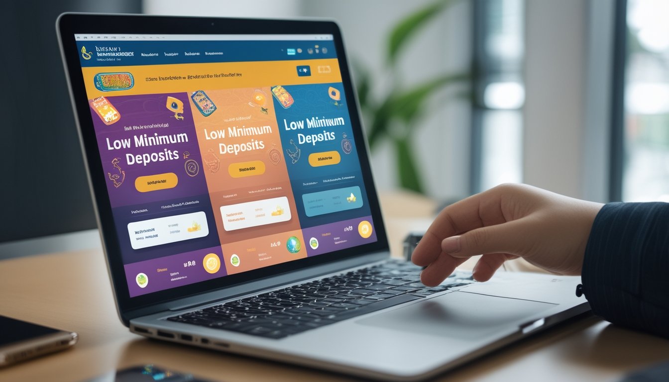 Seseorang menggunakan laptop atau ponsel yang menampilkan situs togel online dengan latar belakang elemen budaya Thailand.