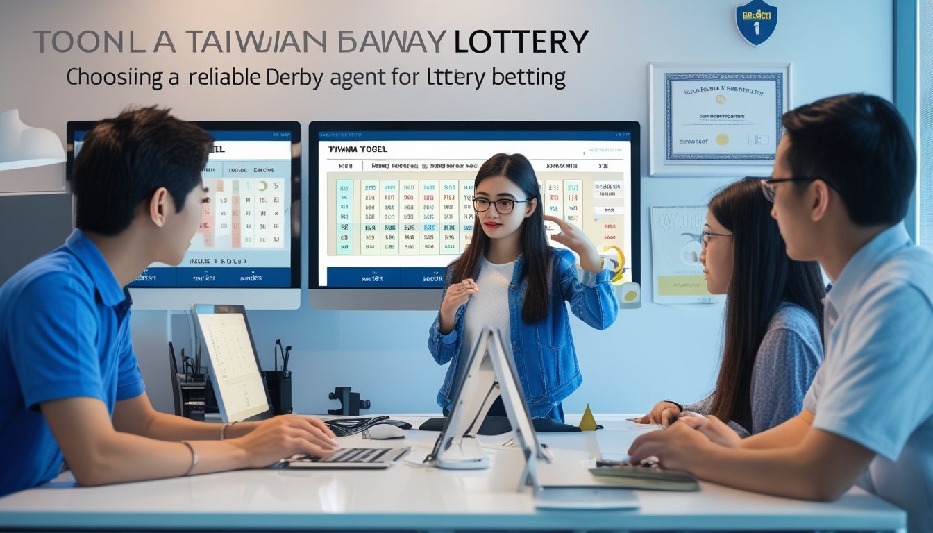 Sekelompok orang muda di kantor modern sedang berdiskusi dan melihat layar komputer tentang taruhan togel Taiwan dengan suasana profesional dan aman.
