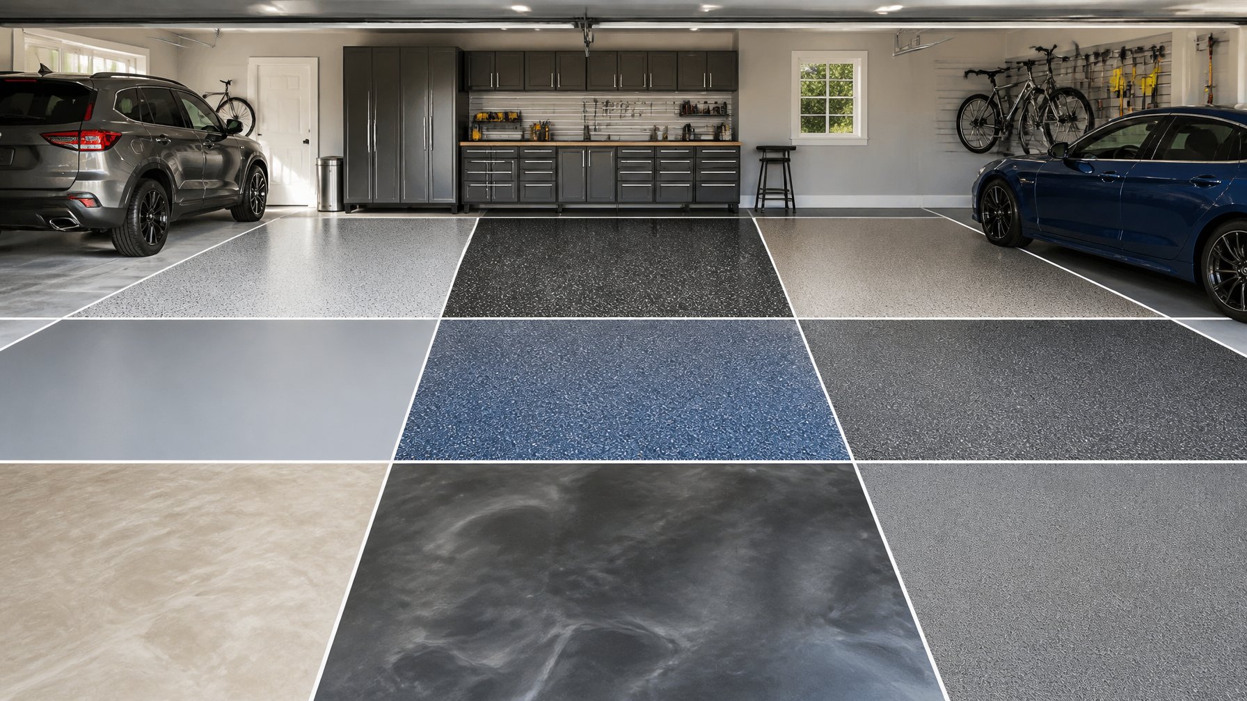 9 Garage Floor Color and Texture Ideas for Busy Homes