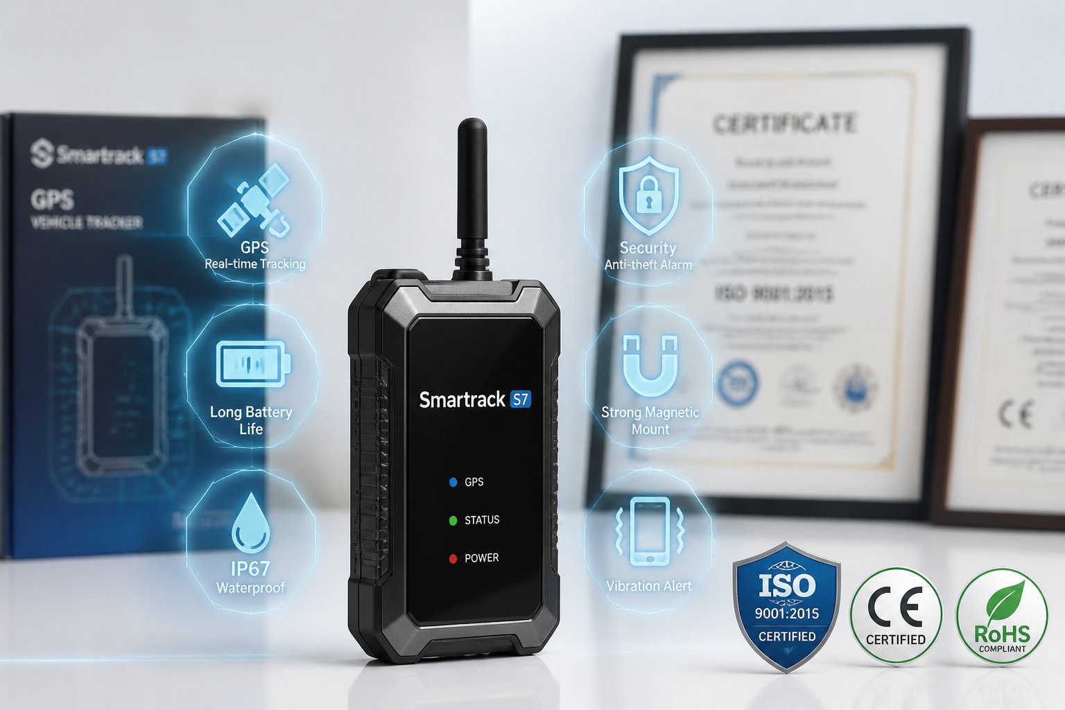 SmarTrack S7 1 SmarTrack S7 tracker for professionally monitored vehicle security