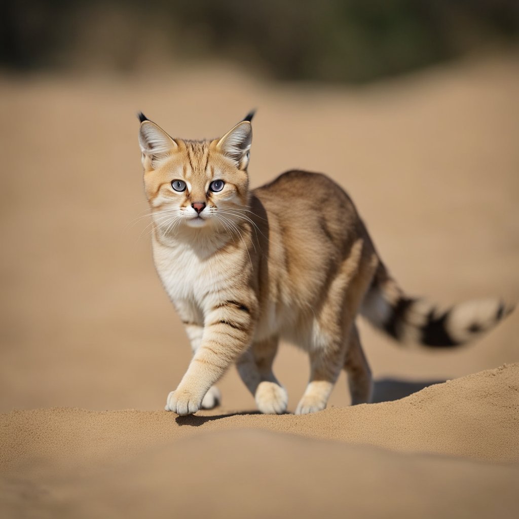 Sand Cat  known as the desert cat