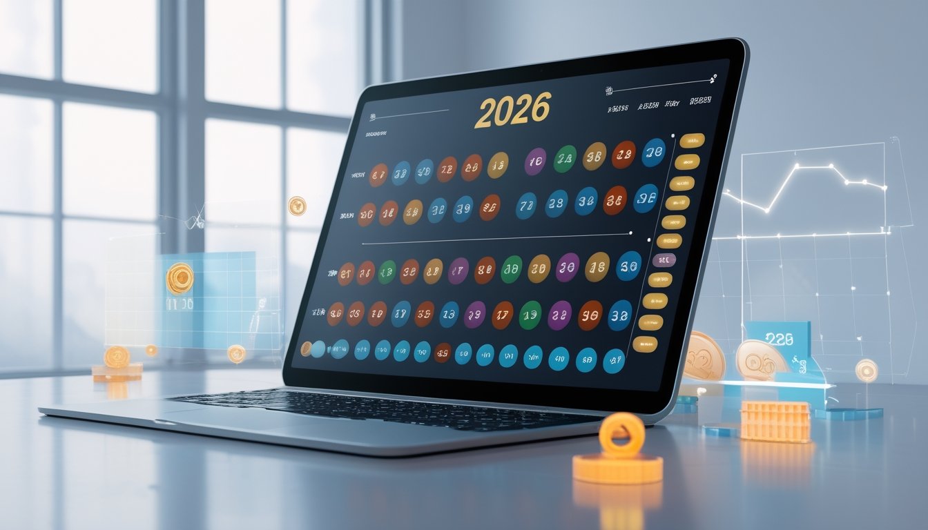 Perangkat digital menampilkan angka togel 2D dan 3D dengan grafik prediksi kombinasi online di latar belakang minimalis.