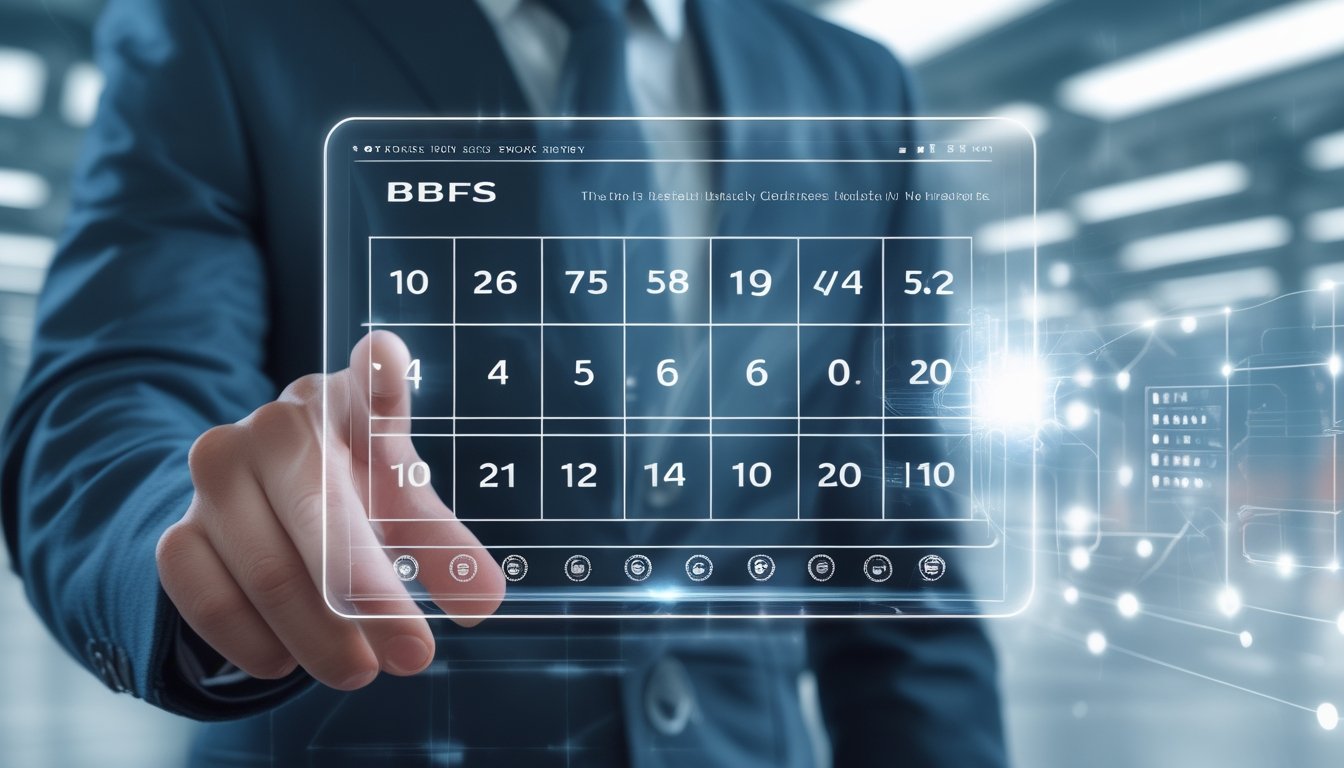 Seseorang menggunakan layar sentuh digital dengan tampilan angka dan data untuk permainan togel online resmi tahun 2026.