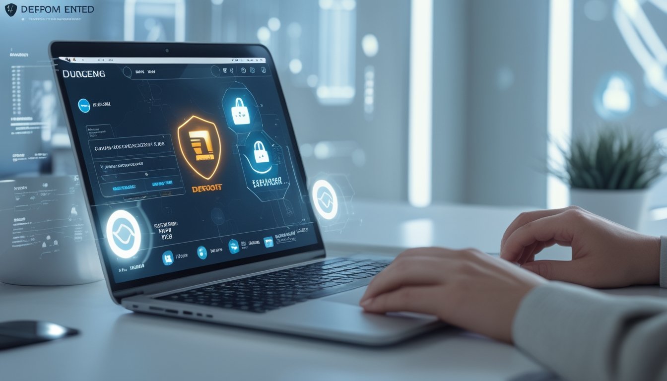 Seseorang menggunakan laptop di meja kerja dengan tampilan sistem deposit e-wallet yang aman, menggambarkan situs sabung ayam online resmi.
