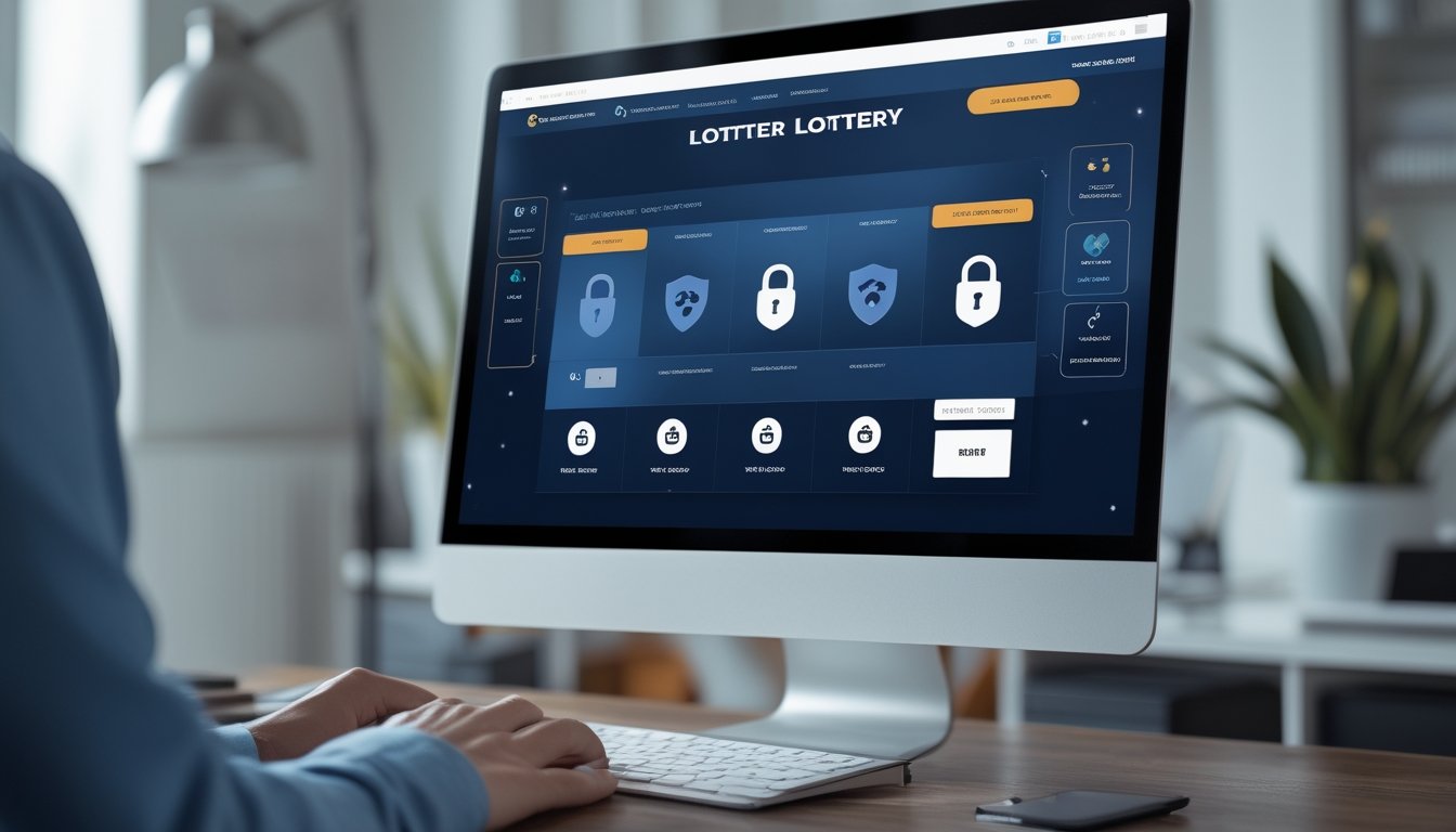 Seseorang menggunakan perangkat digital dengan tampilan platform taruhan yang aman dan terpercaya di lingkungan kerja yang rapi.