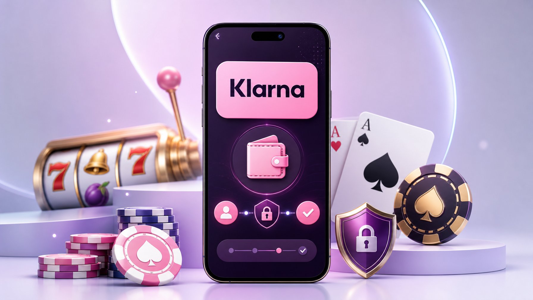 A Smartphone Showing A Casino Payment App With Poker Chips, Playing Cards, And Slot Machine Symbols Around It, Symbolizing A Secure And Easy Payment Method.