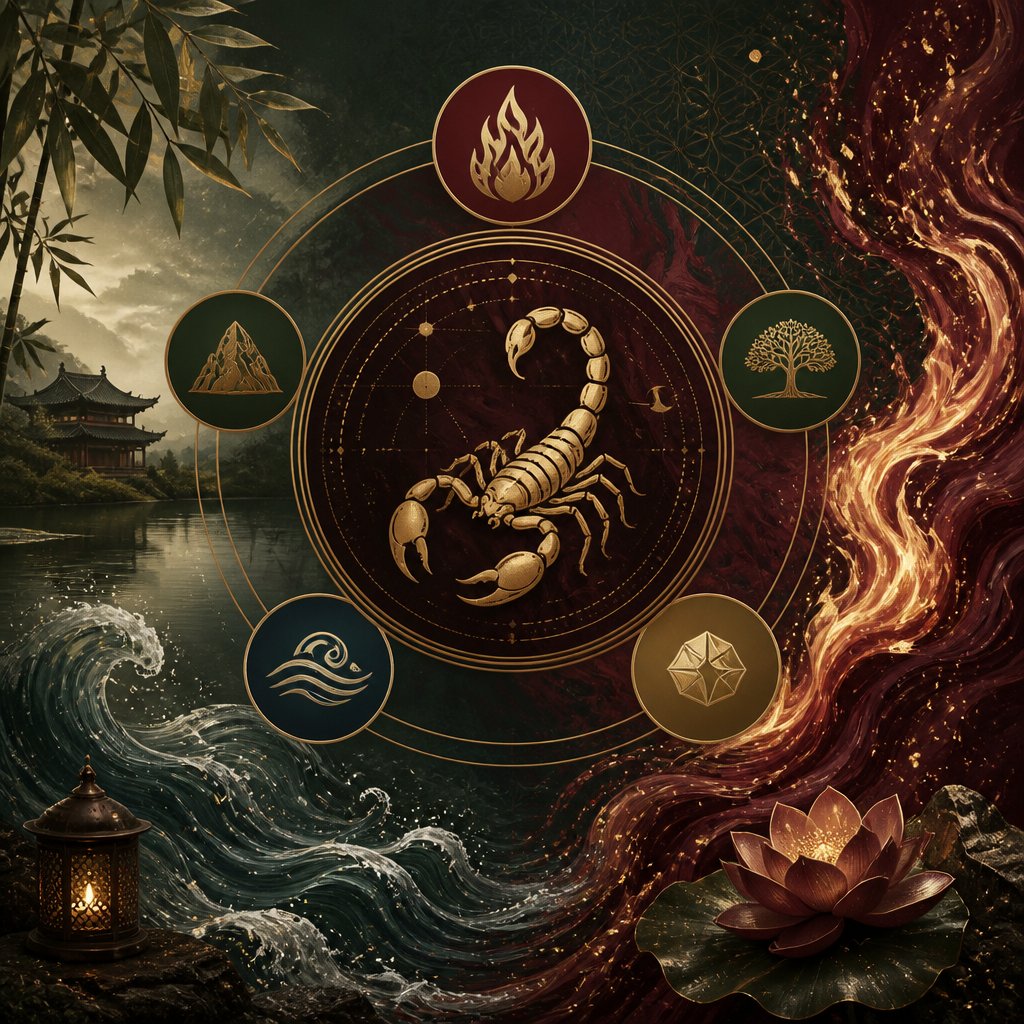 Lucky Color for Scorpio Today: Five Element Guidance for Focus, Love & Wealth