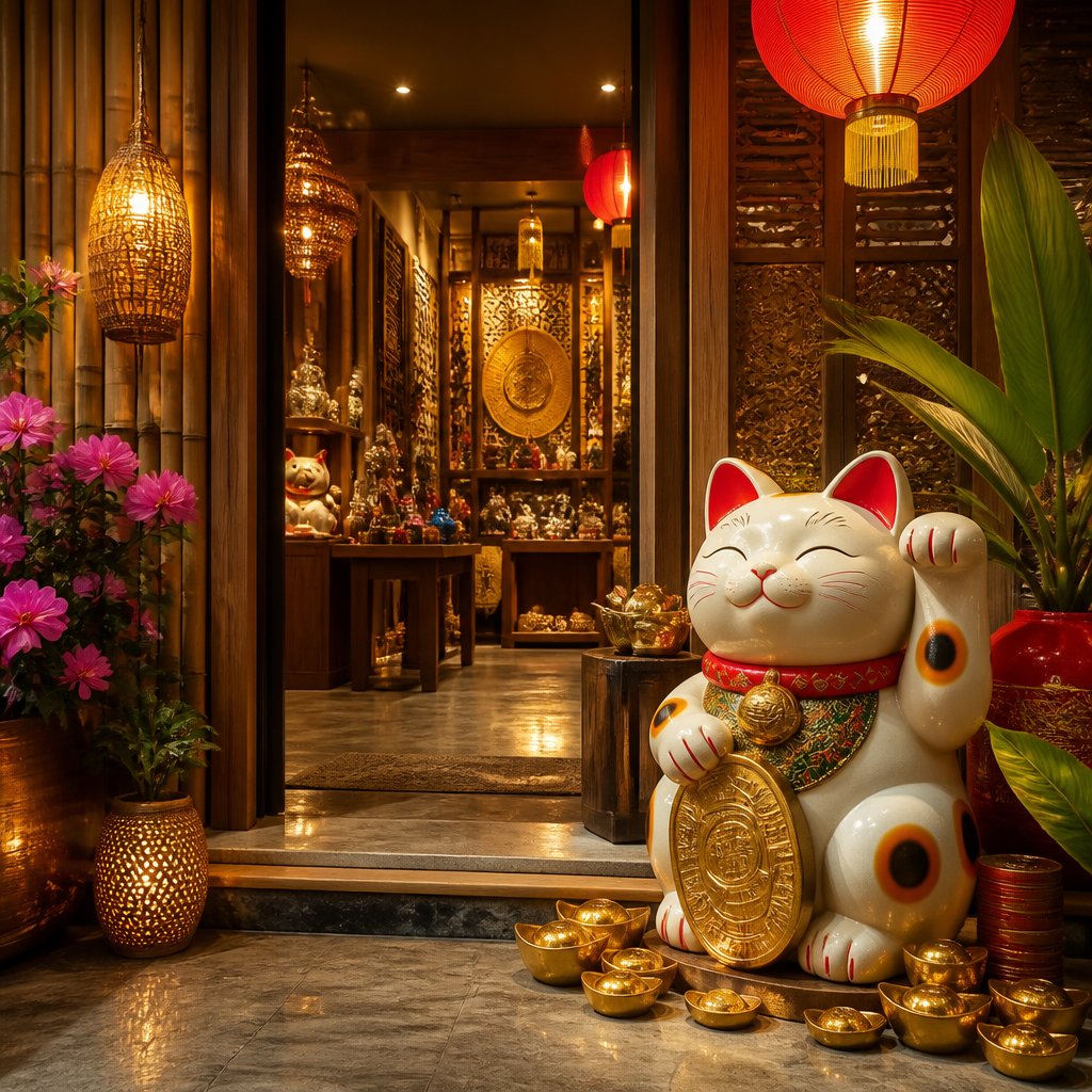 Maneki Neko Feng Shui: Where to Place the Lucky Cat for Wealth Qi
