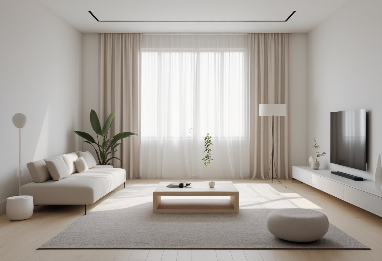 22 Stunning Minimalist Living Room Ideas To Maximize Space And Style 23 minimalist living room ideas key principles bright room sofa coffee table floor lamp large windows minimal decorations
