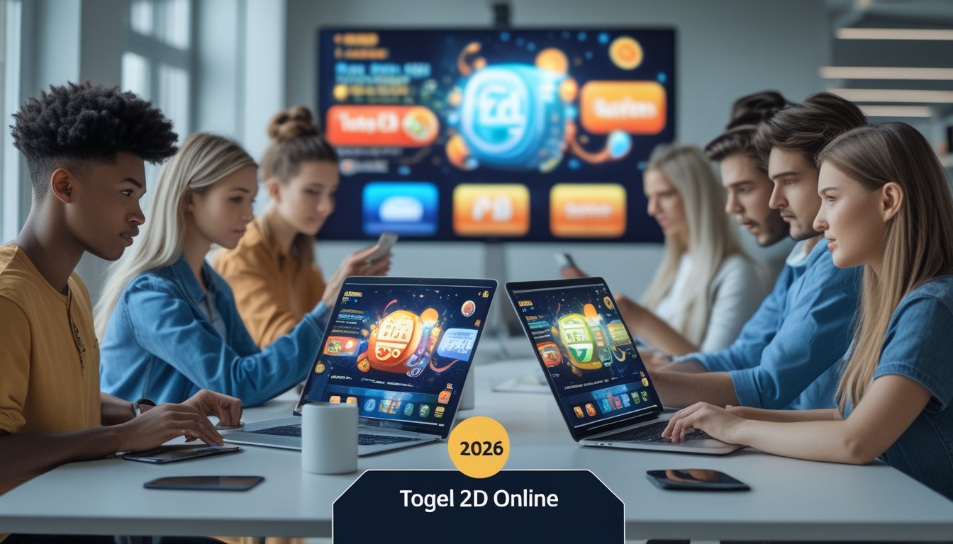 Beberapa orang muda sedang menggunakan perangkat digital di ruang kerja modern yang terang dan rapi.