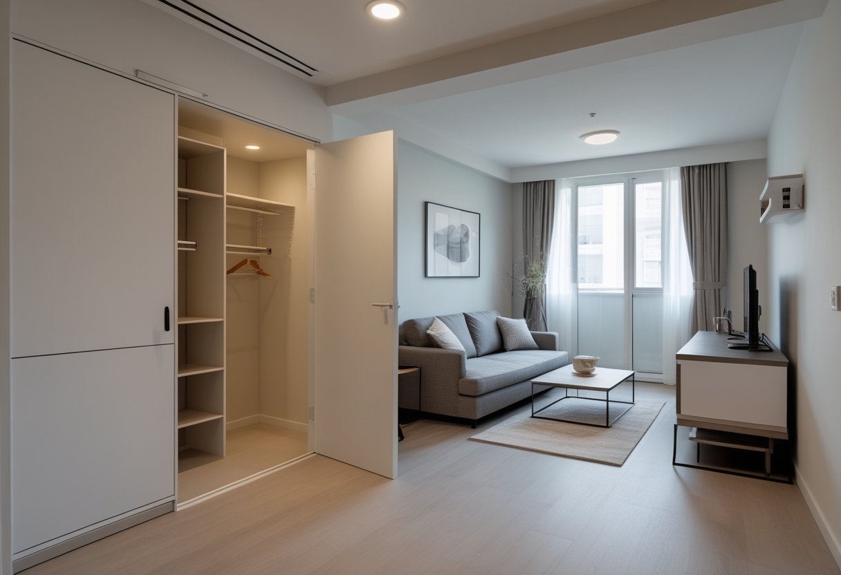 24 Stunning Studio Apartment Layouts: Clever Space Saving Ideas For Small Homes 10 L shaped this option separate entryway closet foyer transition outside inside privacy