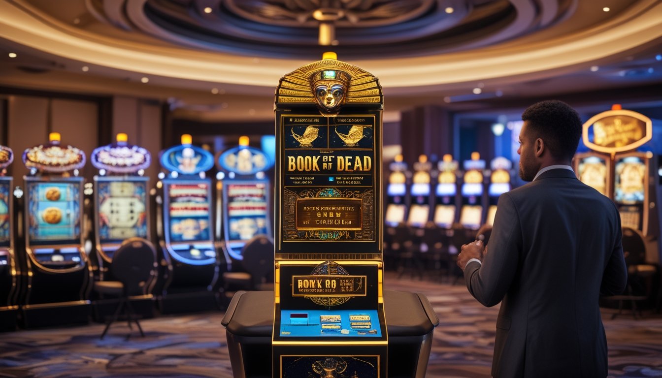 Pemain membandingkan mesin slot bertema Mesir dengan beberapa mesin slot lain di kasino modern.