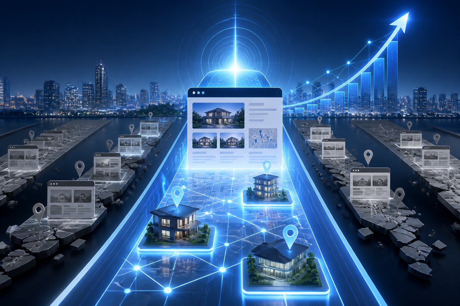 Showcase IDX vs. Every Other IDX in 2026: SEO Differences A modern real estate search platform rises above competing platforms with stronger digital visibility and upward growth signals.
