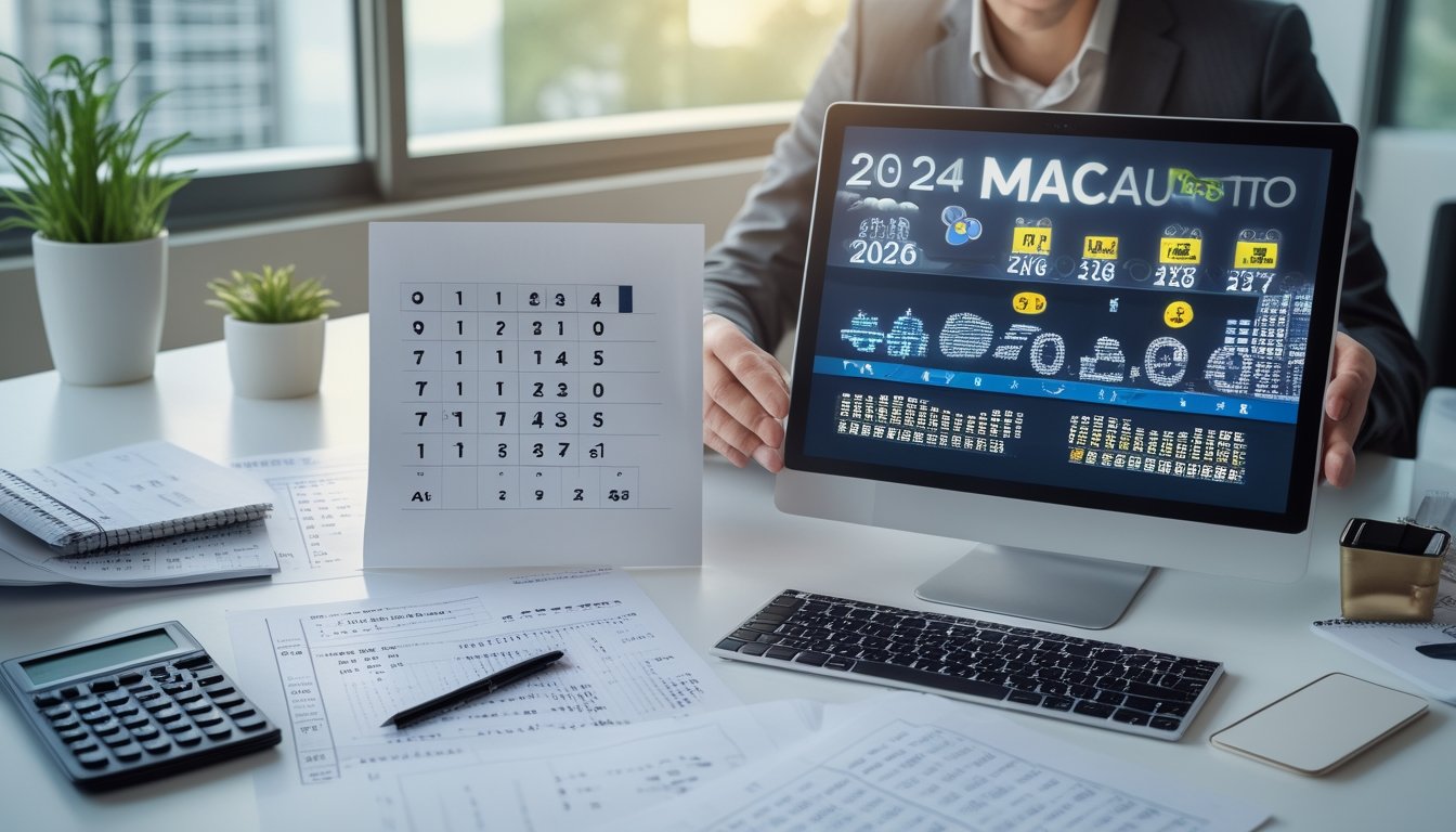 Seorang analis dewasa meninjau grafik statistik dan data numerik di meja kerja modern.