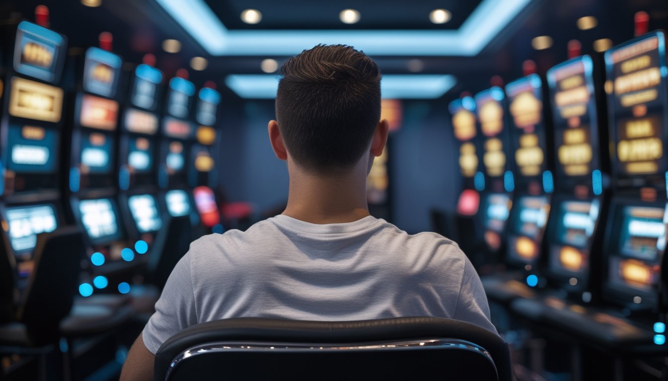 Pemain membandingkan dua mesin slot dengan suasana dan hasil permainan yang berbeda.
