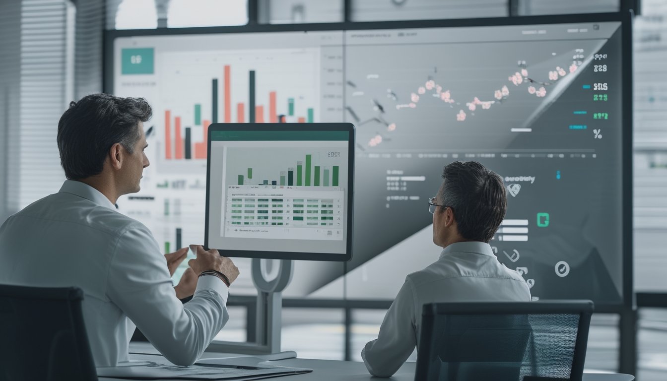 Seorang penjudi menganalisis data performa joki dan pelatih sebelum memasang taruhan.