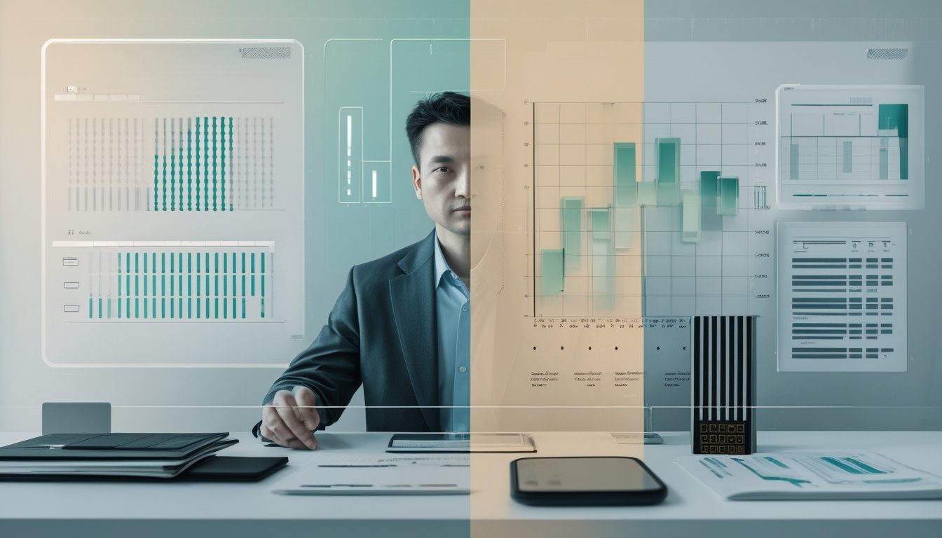 Analis membandingkan susunan taruhan dengan nominal tetap dan nominal yang berubah secara proporsional di meja kerja.