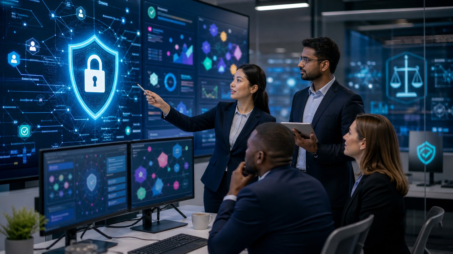 Tim profesional memantau keamanan dan transparansi platform permainan daring di ruang operasi digital.